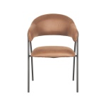 Eetkamerstoel Lowen - Cognac - Microfiber