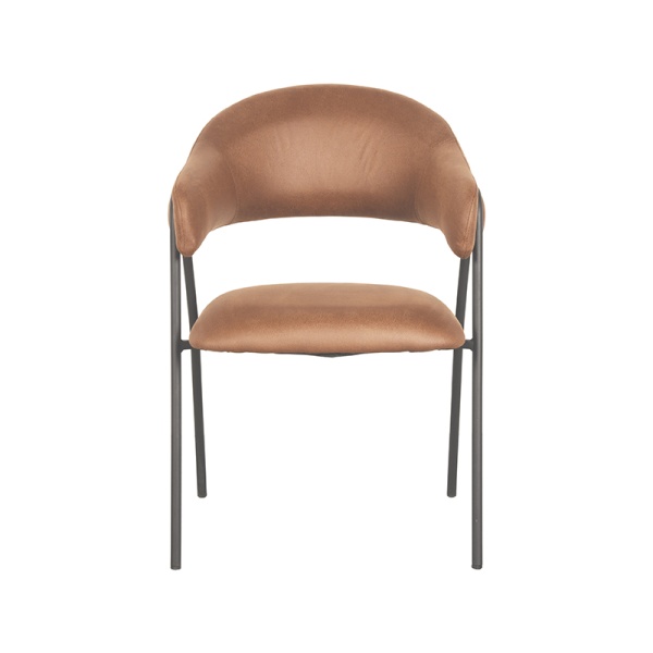 Eetkamerstoel Lowen - Cognac - Microfiber