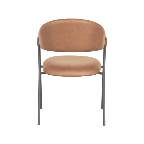 Eetkamerstoel Lowen - Cognac - Microfiber