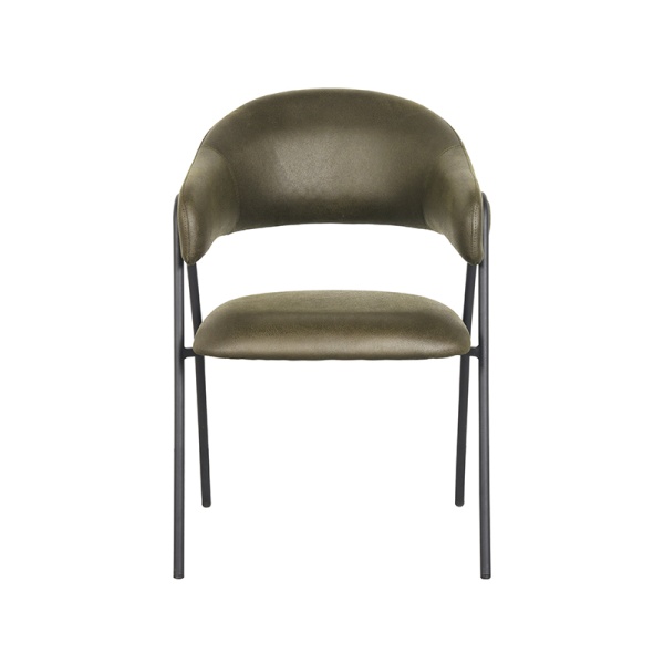 Eetkamerstoel Lowen - Army green - Microfiber