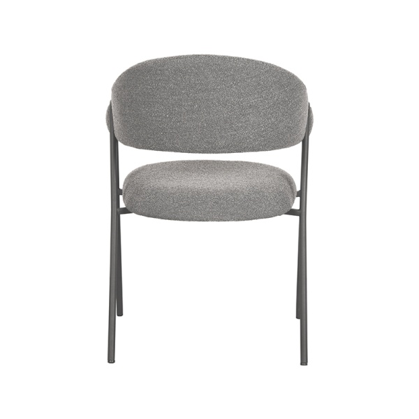 Eetkamerstoel Lowen - Grijs - Boucle
