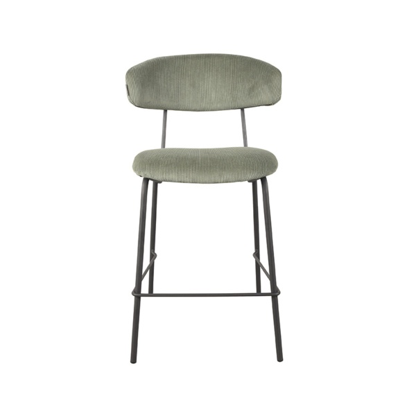 Eetkamerstoel Zack - Army green - Ribcord