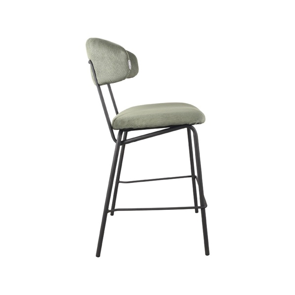 Eetkamerstoel Zack - Army green - Ribcord