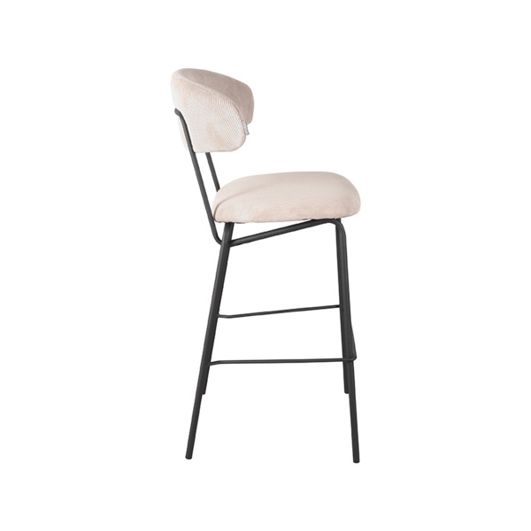 Barkruk Zack - Naturel - Ribcord - Zithoogte 78