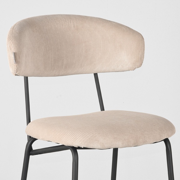 Barkruk Zack - Naturel - Ribcord - Zithoogte 78