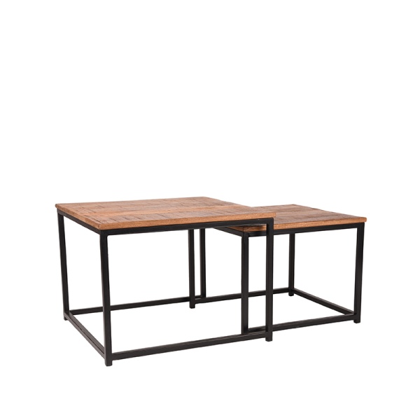 Salontafel Set Couple - Rough - Mangohout
