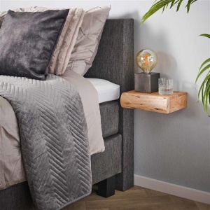 Nachtkastje 1L set van 2 tree XS / Massief acacia naturel