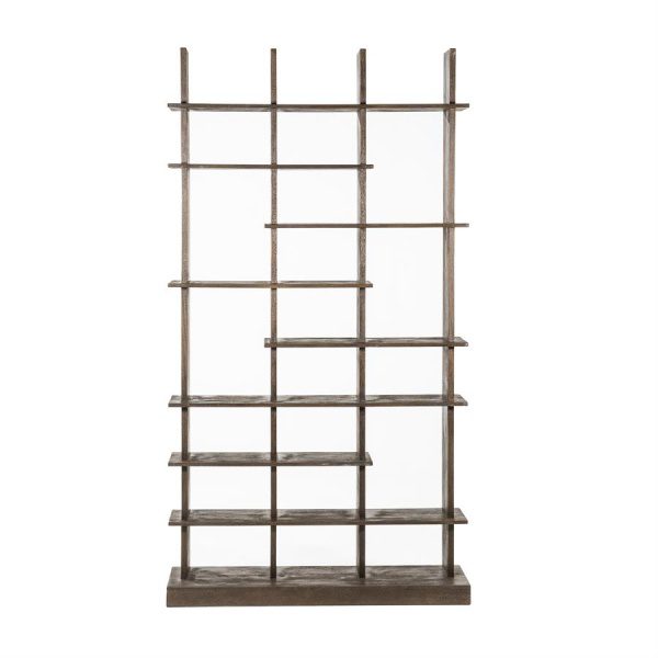 Boekenkast Oliver 120x40x220 - bruin