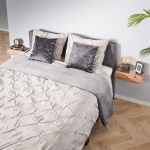 Nachtkastje 1L set van 2 tree L / Massief acacia naturel
