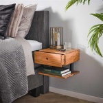 Nachtkastje 1L shelve / Massief acacia naturel