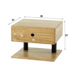 Nachtkastje 1L shelve / Massief acacia naturel