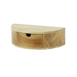 Nachtkastje 1L curve / Massief acacia naturel