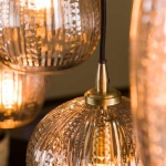 Hanglamp 5L diamond grain mix / Diamond glass