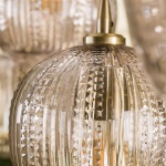 Hanglamp 5L diamond grain mix / Diamond glass