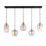 Hanglamp 5L diamond grain mix / Diamond glass