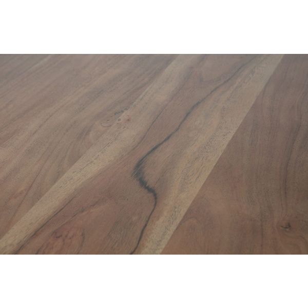 Maggie Eetkamertafel Metaal/mango Hout Zwart