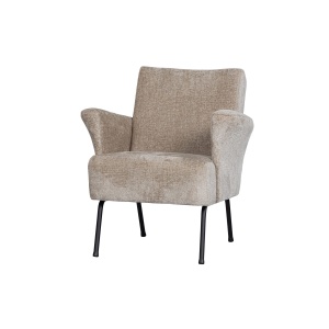 Muse Fauteuil Grof Geweven Stof Naturel