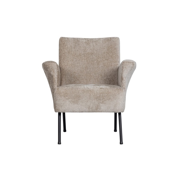 Muse Fauteuil Grof Geweven Stof Naturel