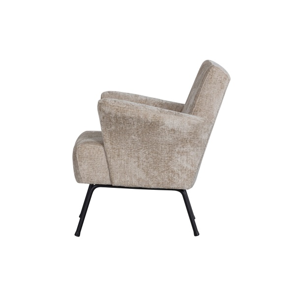 Muse Fauteuil Grof Geweven Stof Naturel