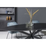 Eettafel Oslo Ovaal Acacia Black 240