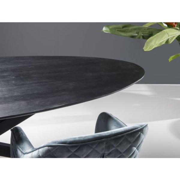 Eettafel Oslo Ovaal Acacia Black 240
