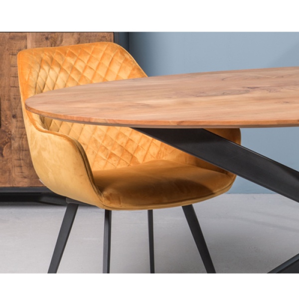 Eettafel Oslo Ovaal Acacia 180