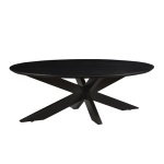 Salontafel Oslo Ovaal Acacia Black 130