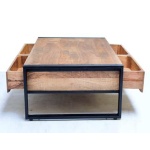 Salontafel Construction 4 Lades Large Warm Brown