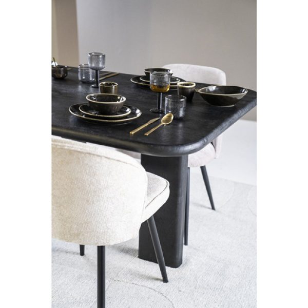 Eettafel Fynn 160 cm Zwart