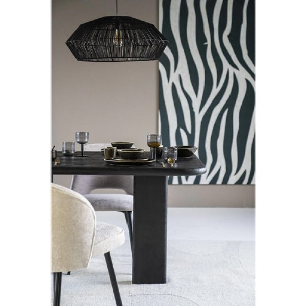 Eettafel Fynn 160 cm Zwart