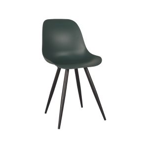 Set V 2 - Eetkamerstoel Monza - Groen - Kunststof