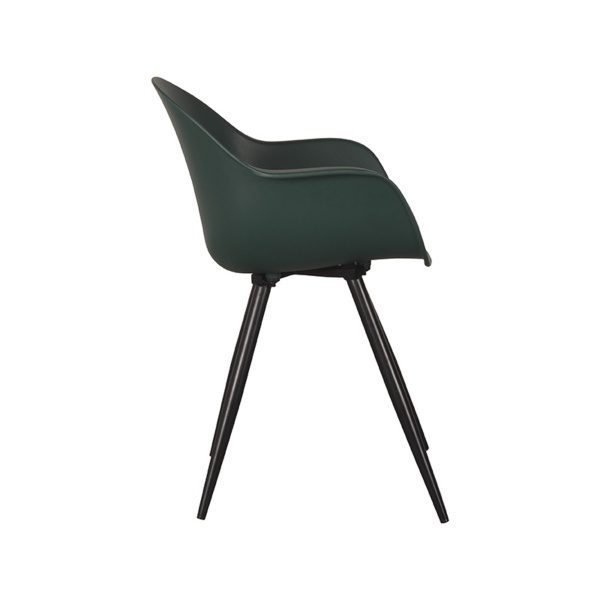 Set V 2 - Eetkamerstoel Luca - Groen - Kunststof