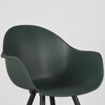 Set V 2 - Eetkamerstoel Luca - Groen - Kunststof