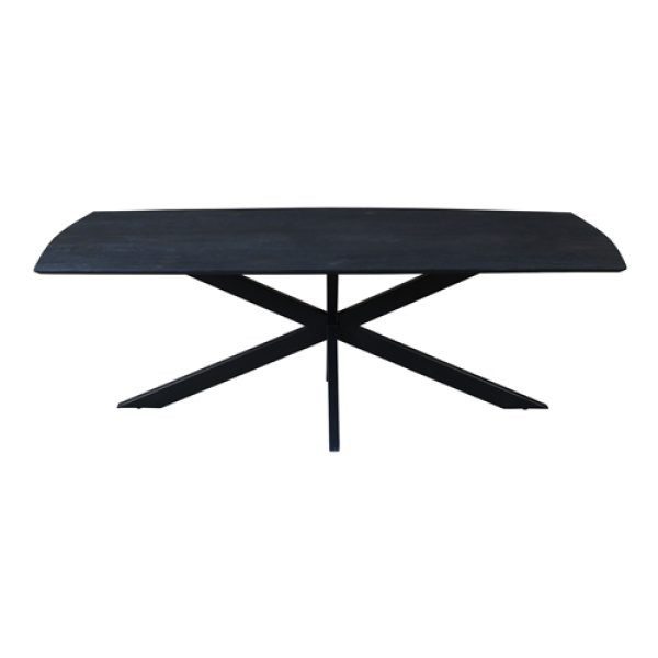 Eettafel Swiss Edge 180 Mangohout Zwart