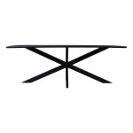 Eettafel Swiss Edge 240 Mangohout Zwart