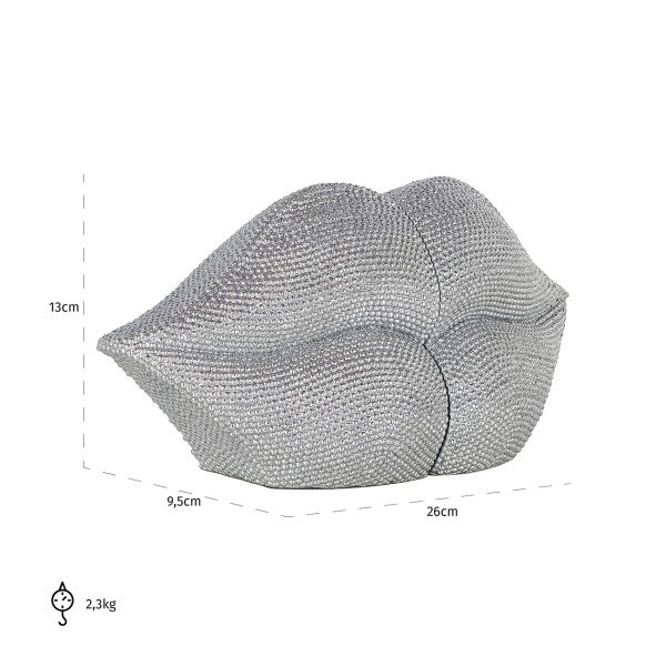 Boekenstandaard Kiss zilver (Silver)