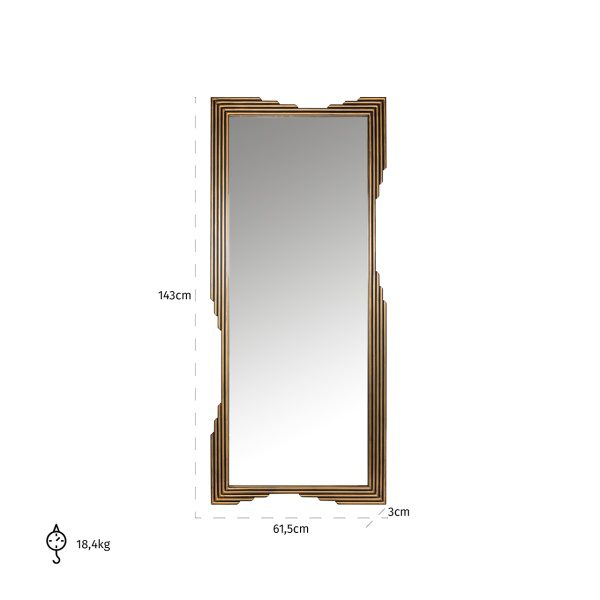 Spiegel Evy (Brushed Gold)