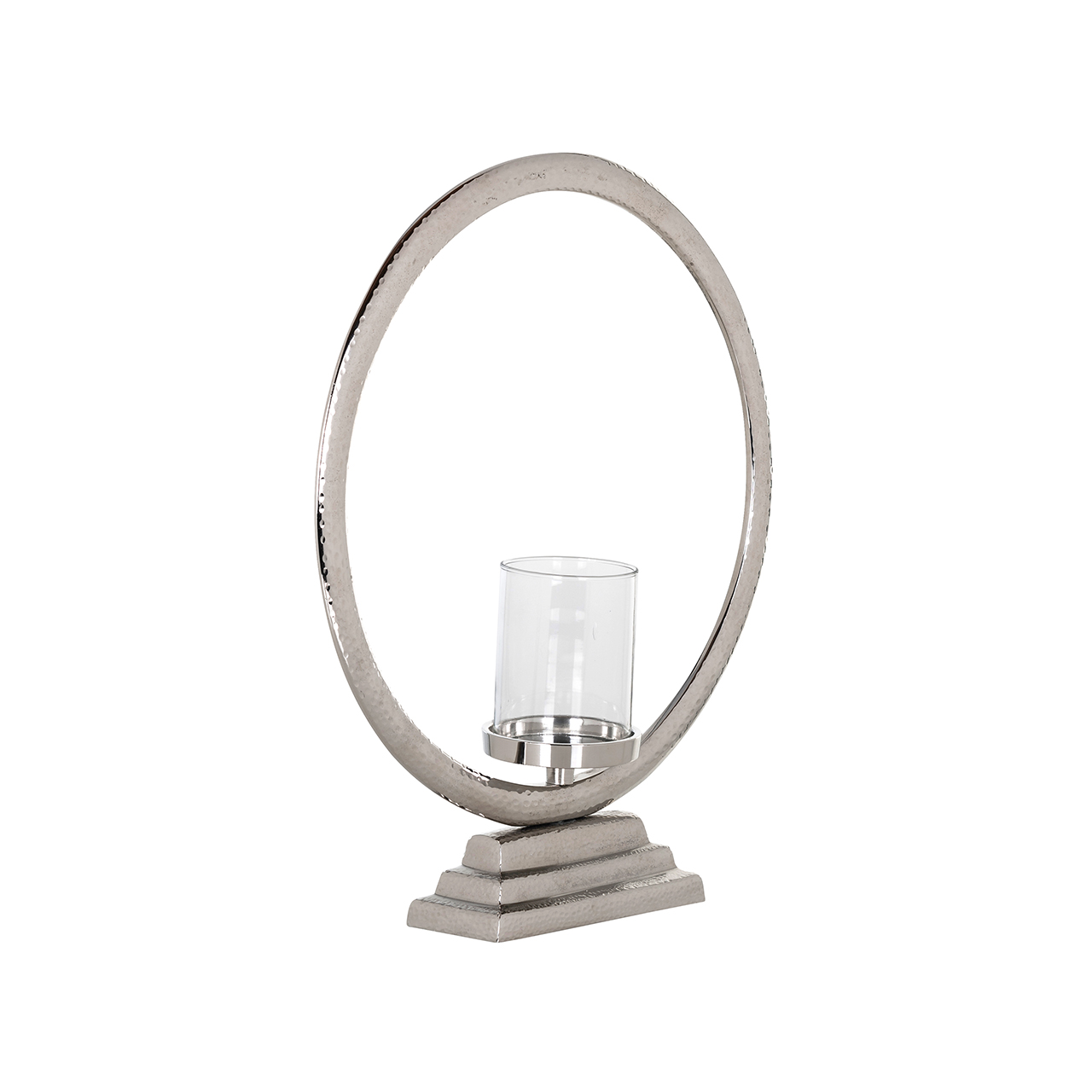 Windlicht Josien groot (Silver)