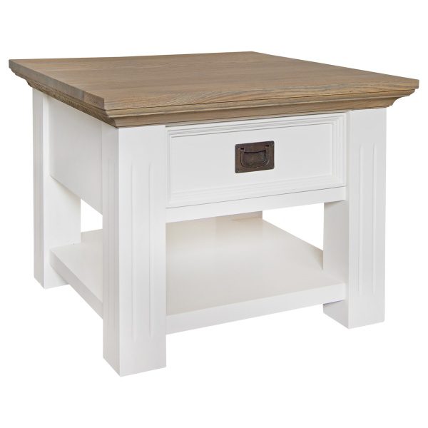 Bijzettafel Oakdale 60x60 1-lade (RAL9010)