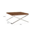 Salontafel Kensington 90x90 (Silver)
