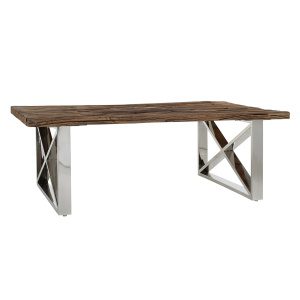 Salontafel Kensington 130x80 x-leg (Silver)
