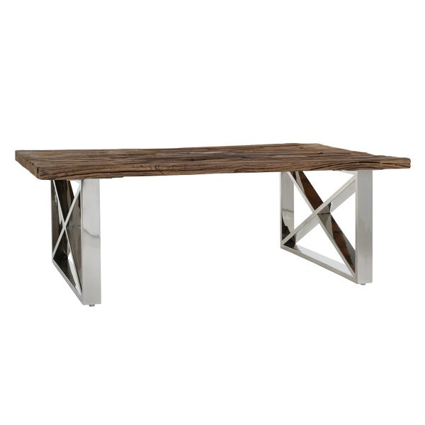 Salontafel Kensington 130x80 x-leg (Silver)