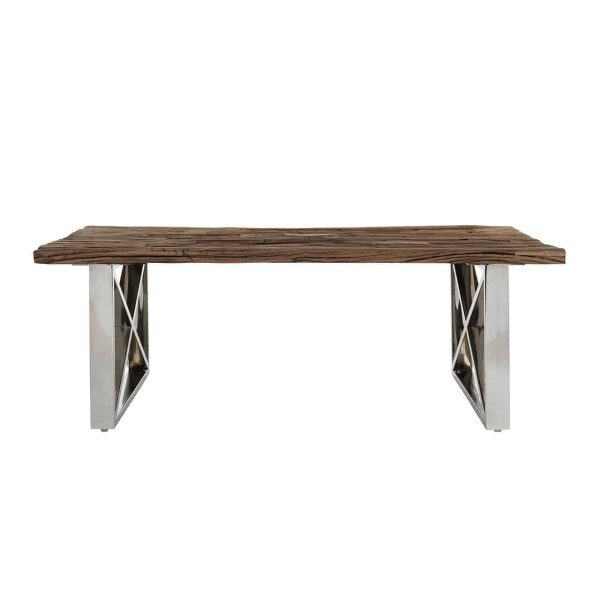 Salontafel Kensington 130x80 x-leg (Silver)