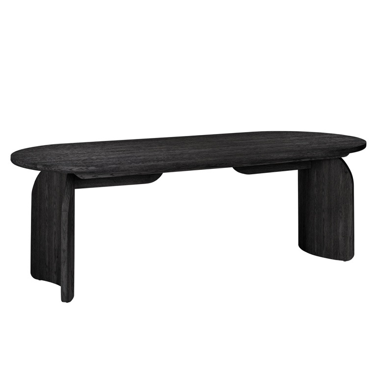 Eettafel Fairmont black 270 (Dark coffee)