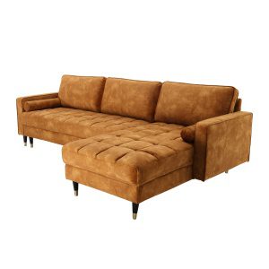 Showroommodel Hoekbank Comfy Velvet Oker zelf afhalen