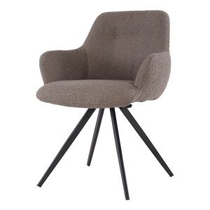 Eetkamerstoel Doreen Boucle Brown Draaibaar