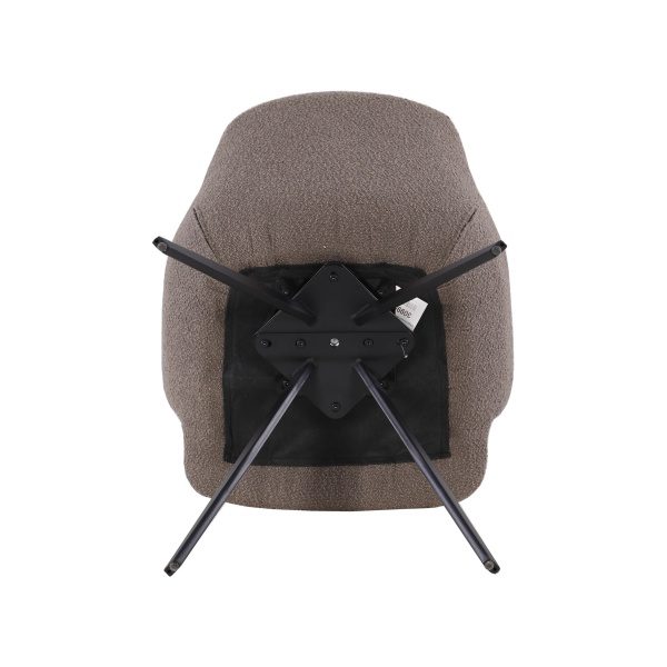 Eetkamerstoel Doreen Boucle Brown Draaibaar