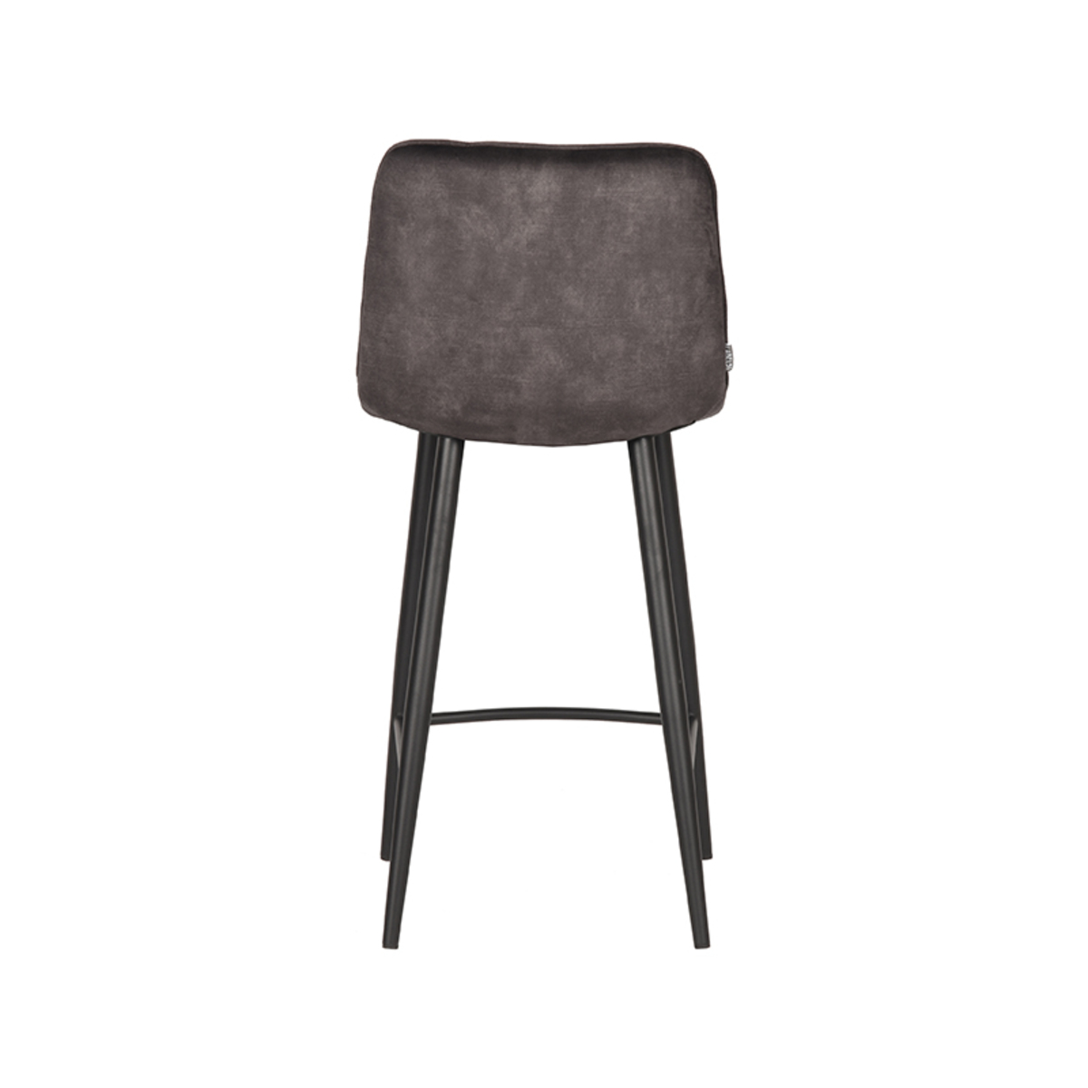 Set V 2 - Barkruk Jelt - Antraciet - Velours - Zithoogte 65