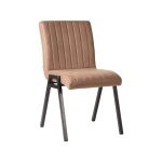 Set V 2 - Eetkamerstoel Matz - Stone - Microfiber