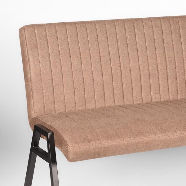 Eetkamerbank Matz - Stone - Microfiber - 145 cm